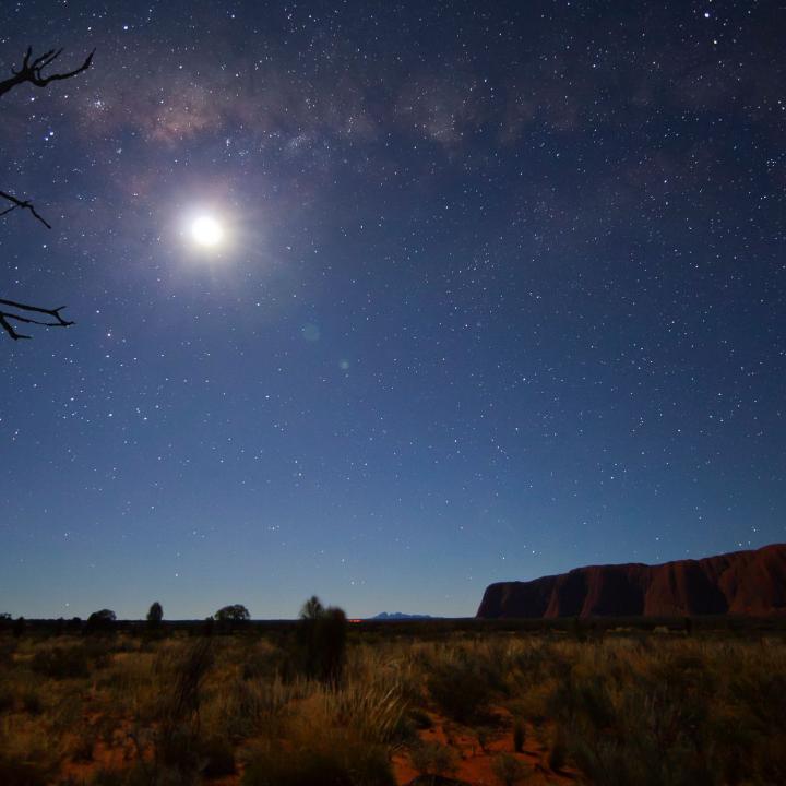 Stars above Ayers Rock