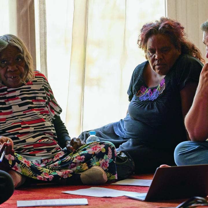 Members of the Wintjiri Wiru Working Group