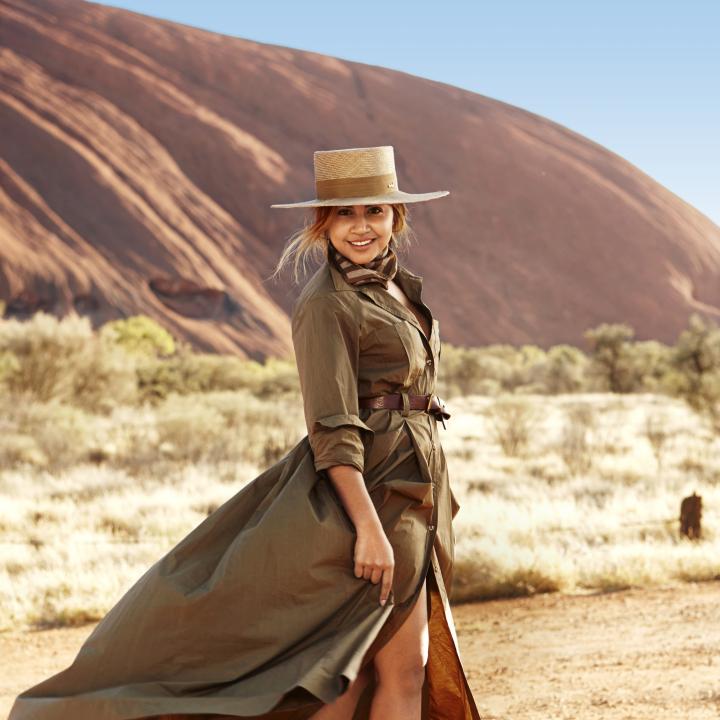 Jessica Mauboy Performing a t Uluru