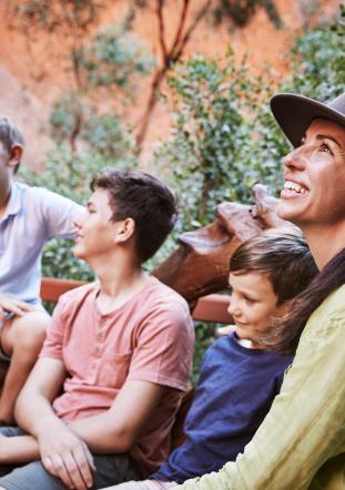 Uluru family tour all smiling